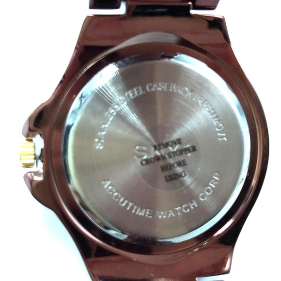 AccuTIME Women's Scoop Quartz Bracelet Watch - Picture 3 of 6